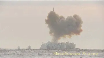 Пуск ракеты комплекса «Авангард» из позиционного района Домбаровский