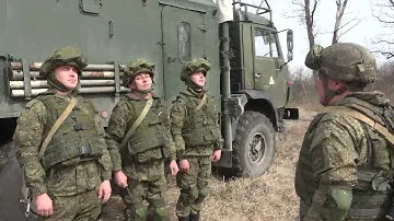 Тренировка военных связистов