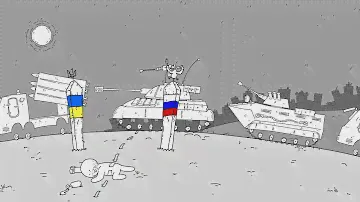 Гумконвой и очкующие русские десантники: мультфильм